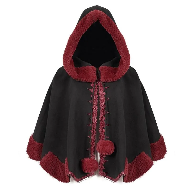 Aanzicht 3 — Klein cape Victoriaanse stijl voor dames