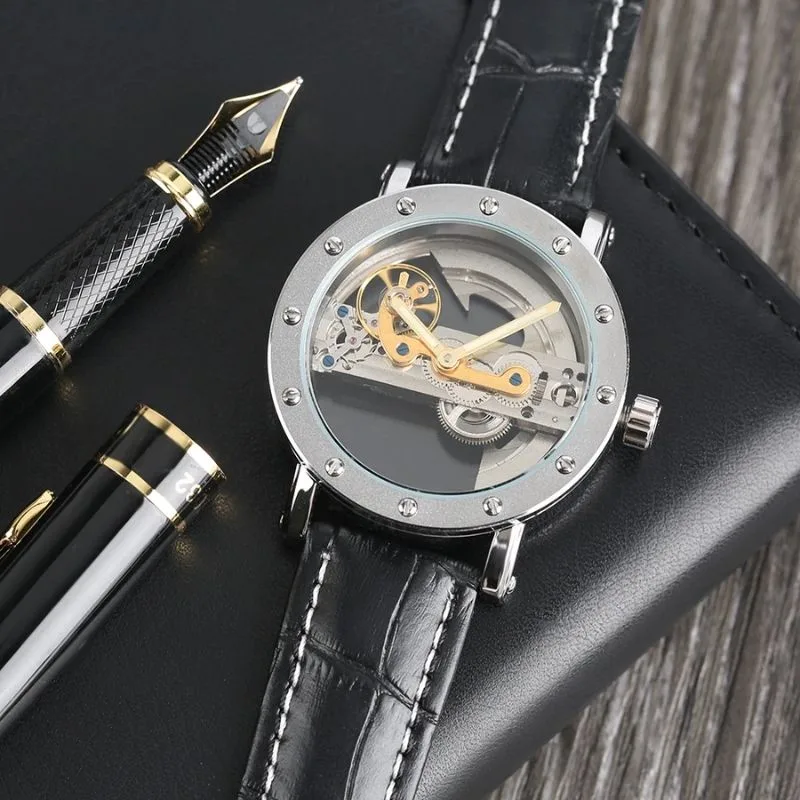Aanzicht 10 — Skeleton horloge voor heren – transparant