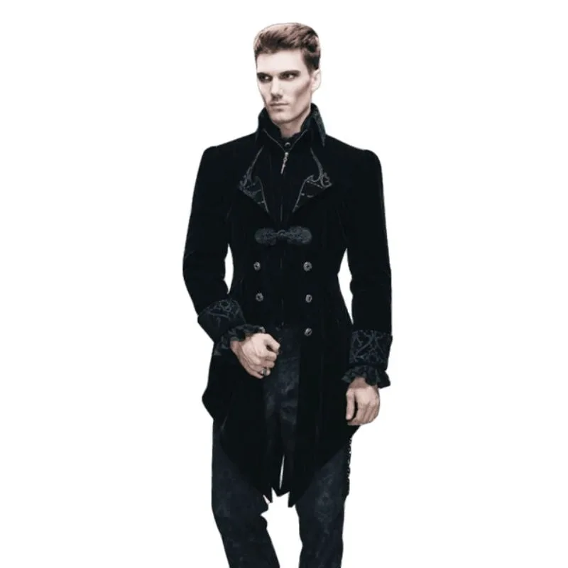 Jas voor heren – fluweel gothic