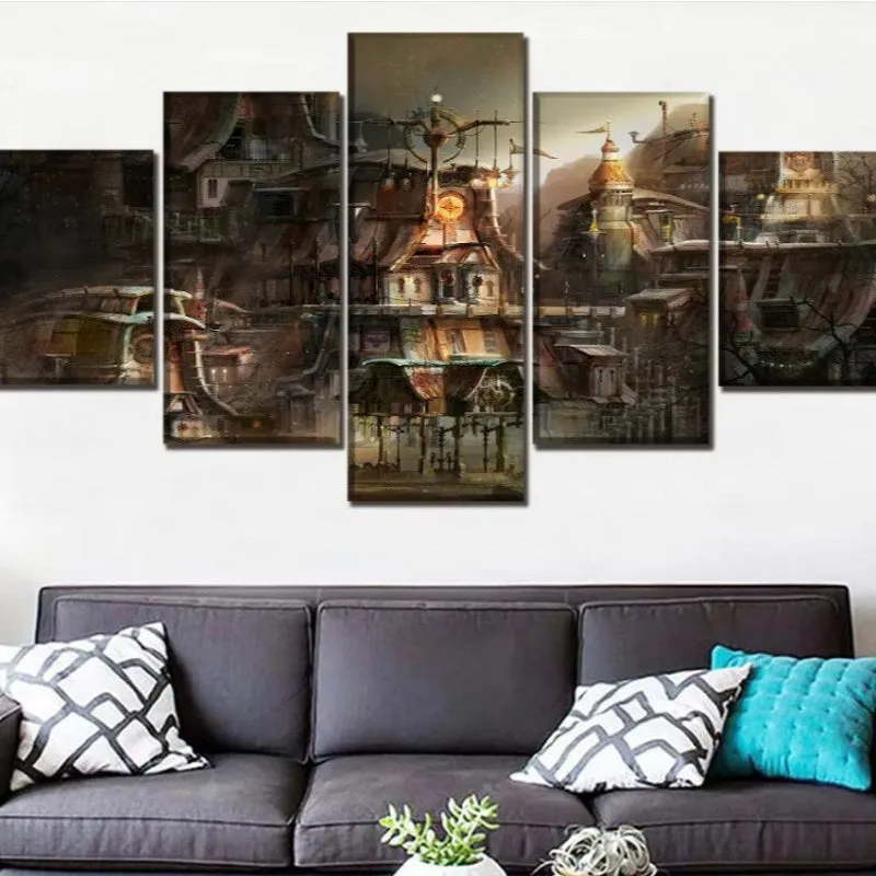 Aanzicht 3 — Wanddecoratie – landschap fantasy