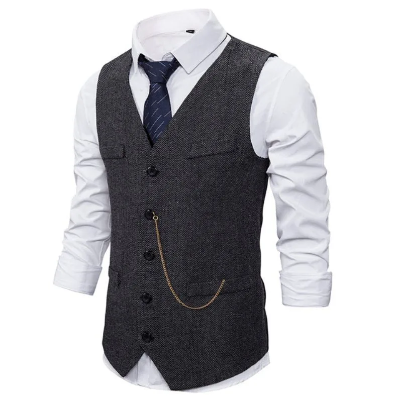 Kostuumgilet voor heren – met ketting