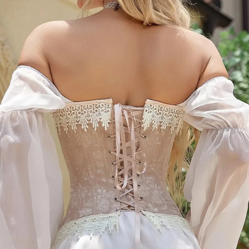 Aanzicht 7 — Steampunk korset voor dames – renaissance