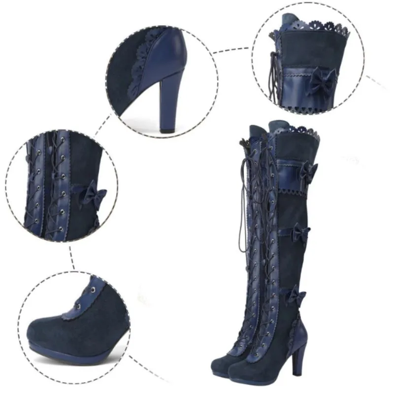 Aanzicht 5 — Steampunk laars – kant
