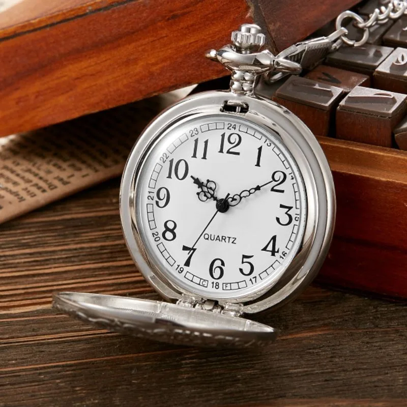 Aanzicht 3 — Steampunk zakhorloge – quartz