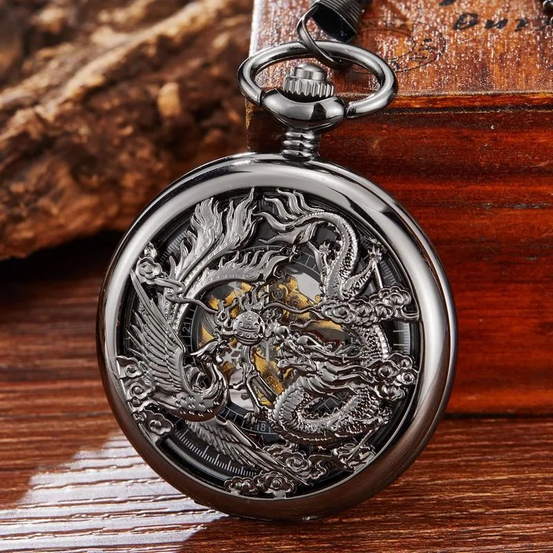 Steampunk zakhorloge – draak Steampunk zakhorloge – draak