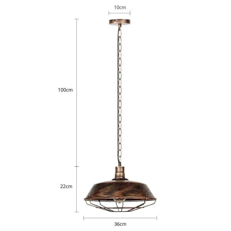 Aanzicht 4 — Hanglamp – stijl industrieel