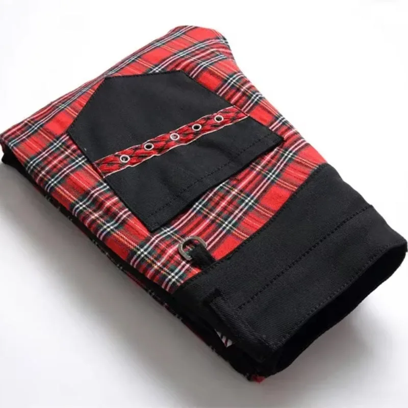 Aanzicht 2 — Broek – Schots ruitpatroon gothic