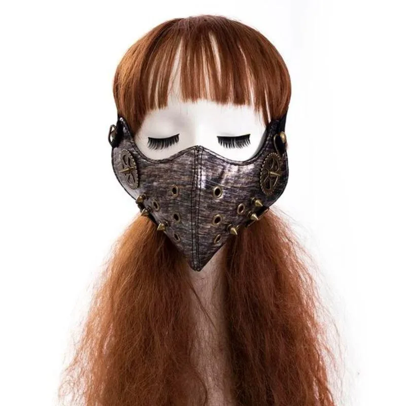 Aanzicht 4 — Steampunk masker – PU-kunstleer
