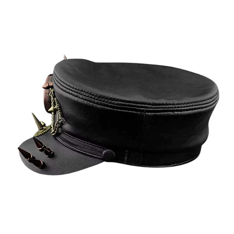 Aanzicht 3 — Steampunk hoed – militaire stijl