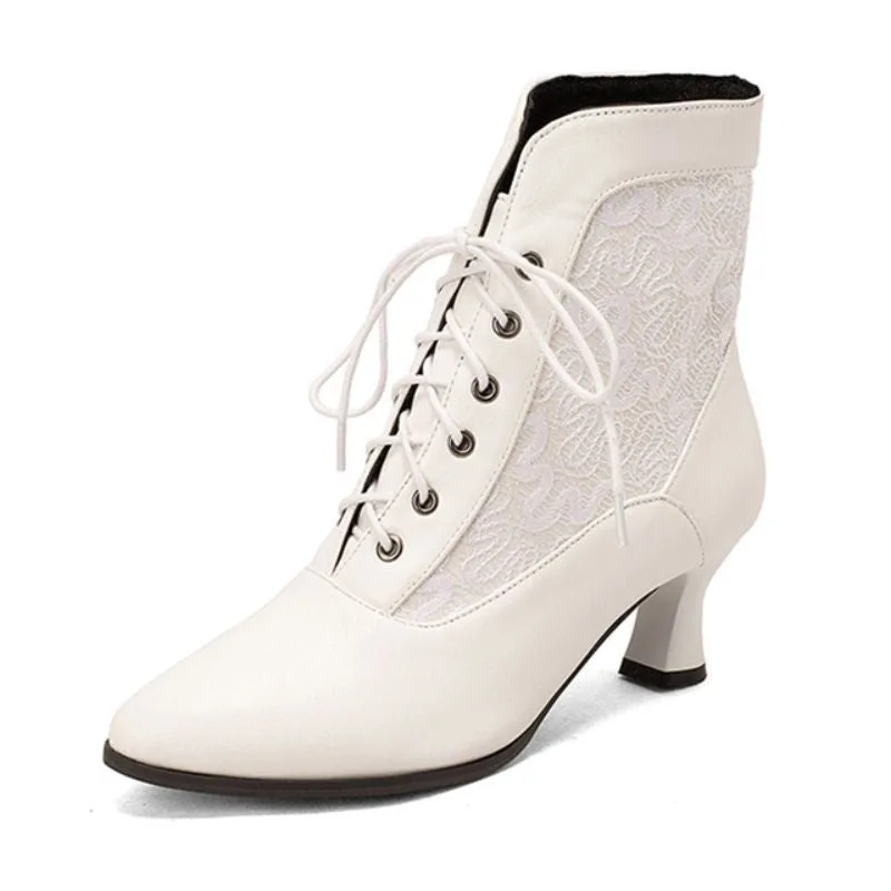 Aanzicht 12 — Steampunk enkellaarzen – Edwardiaans