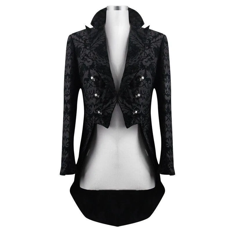 Aanzicht 4 — Steampunk jas – gothic zwart