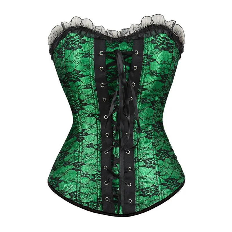 Aanzicht 8 — Steampunk korset – met vetersluiting