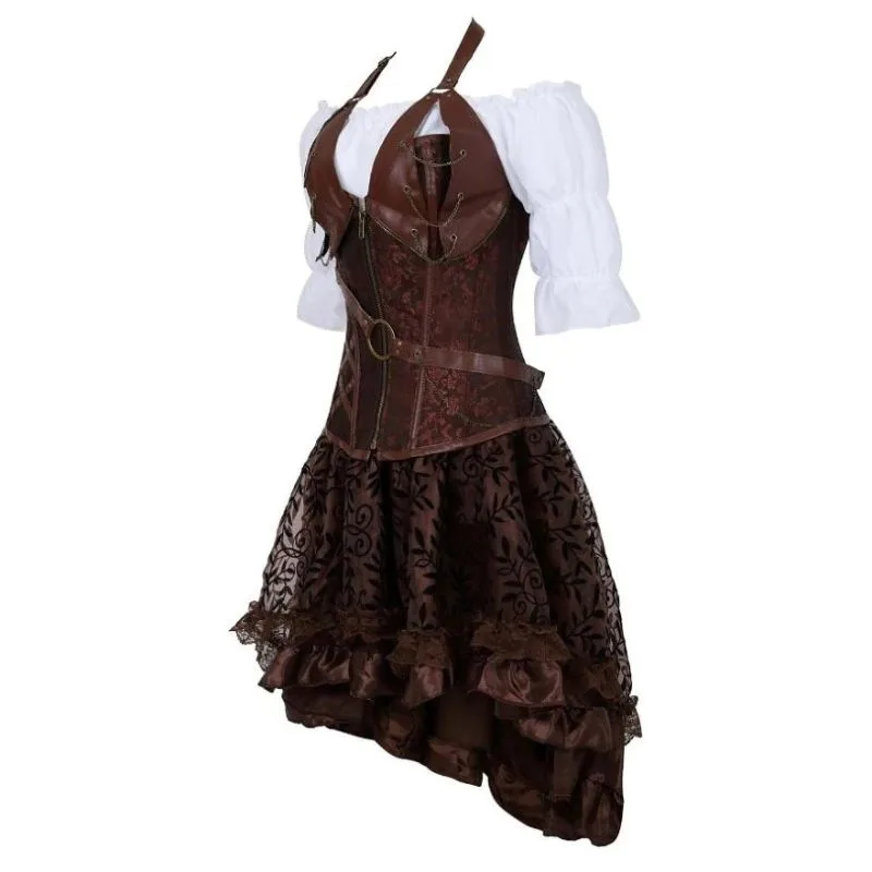 Aanzicht 2 — Steampunk kostuum voor dames