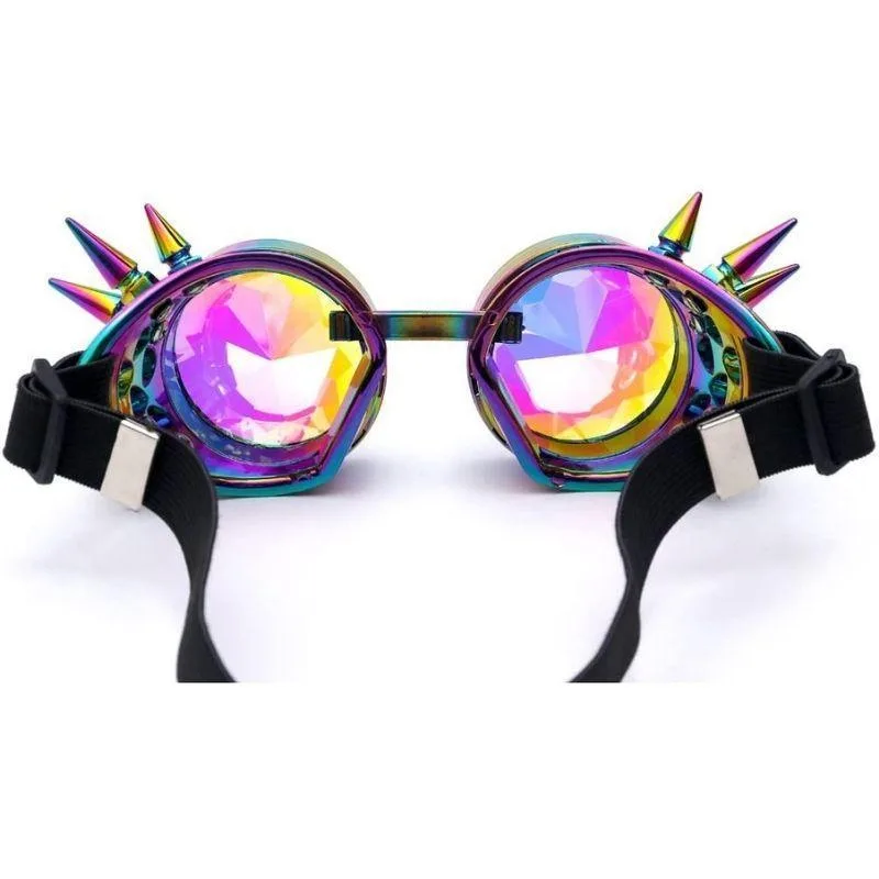 Aanzicht 5 — Steampunk kaleidoscoopbril – met klinknagels