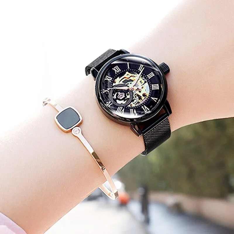 Aanzicht 6 — Skeleton horloge voor dames – automatisch