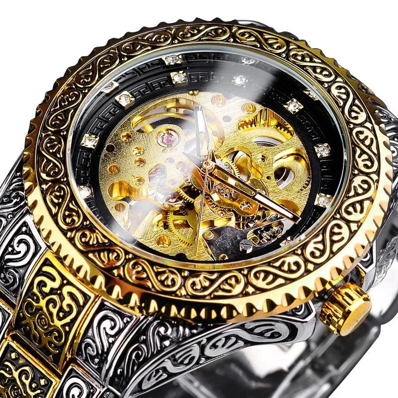 Aanzicht 3 — Steampunk horloge