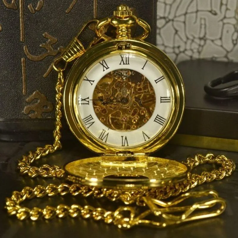 Aanzicht 2 — Steampunk zakhorloge – dubbelzijdig