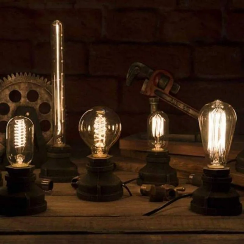 Aanzicht 3 — Steampunk lamp – bureau