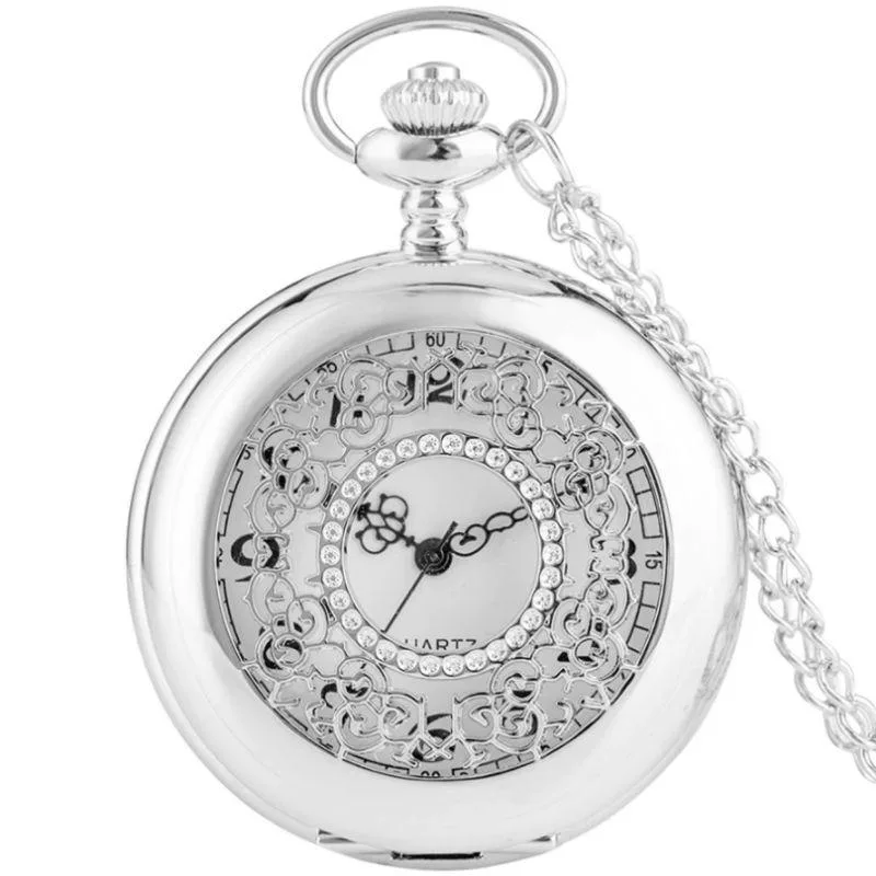 Zakhorloge voor dames – hanger zilverkleurig