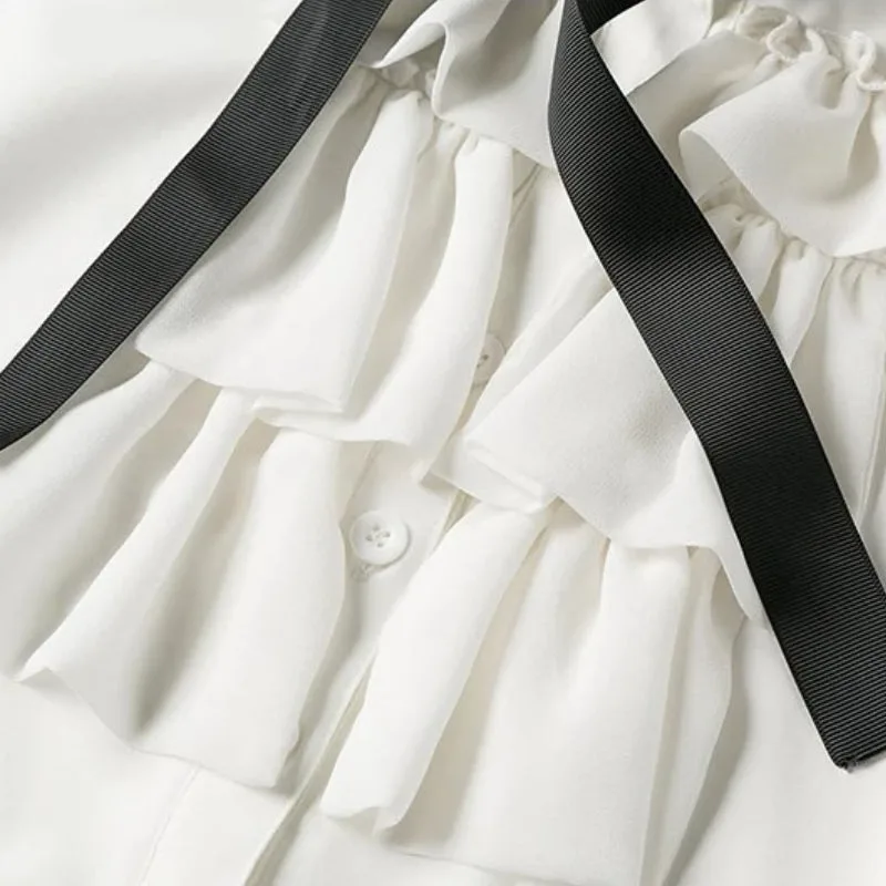 Aanzicht 3 — Steampunk blouse voor dames – modern