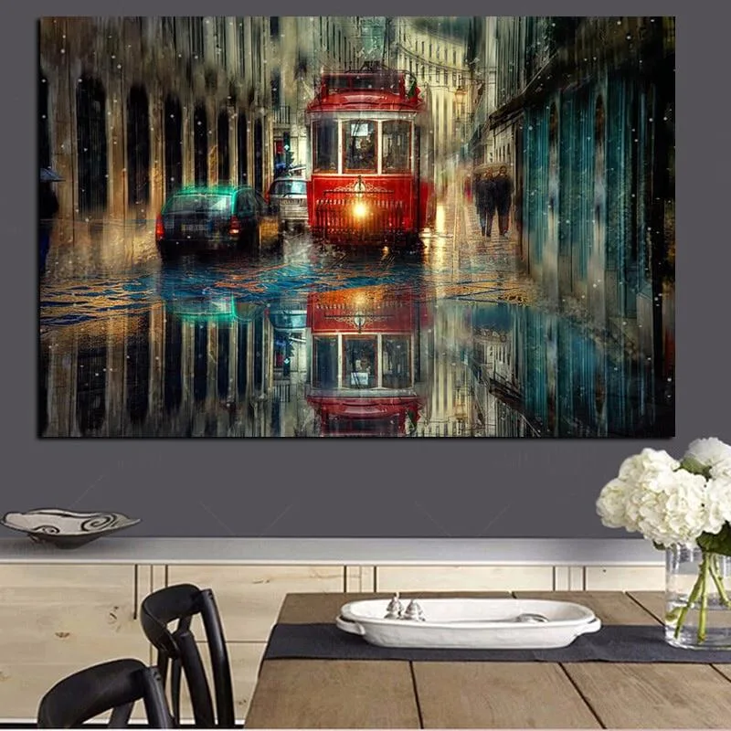 Aanzicht 2 — Wanddecoratie – afbeelding stijl industrieel