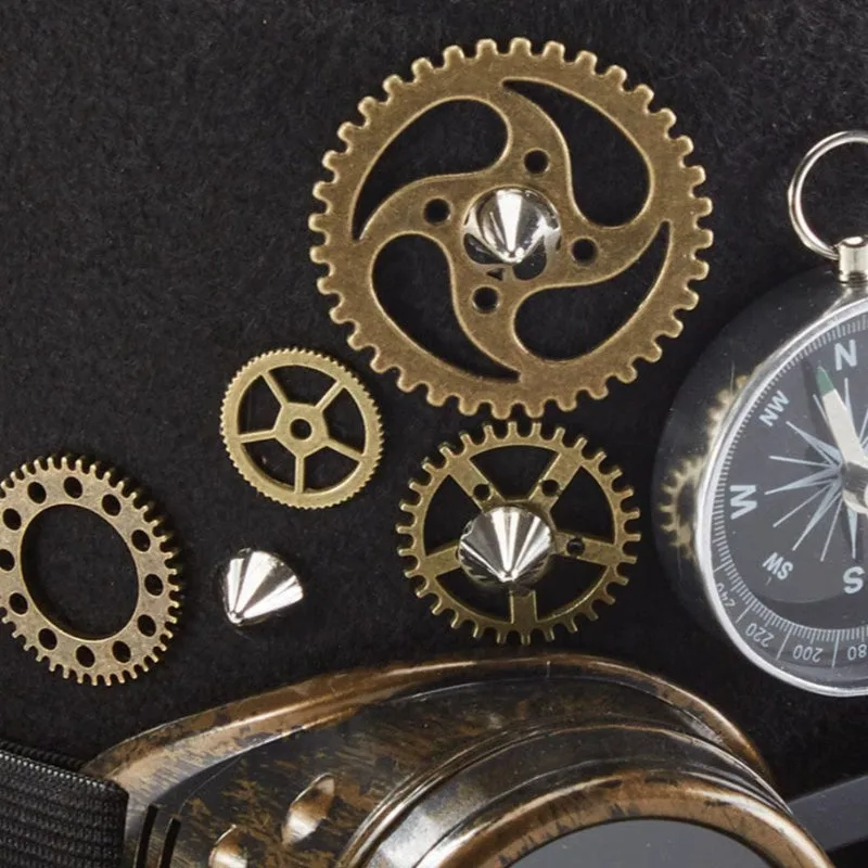 Aanzicht 4 — Steampunk hoed – met mechanische motieven