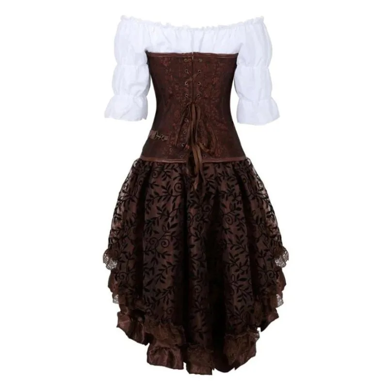 Aanzicht 3 — Steampunk kostuum voor dames