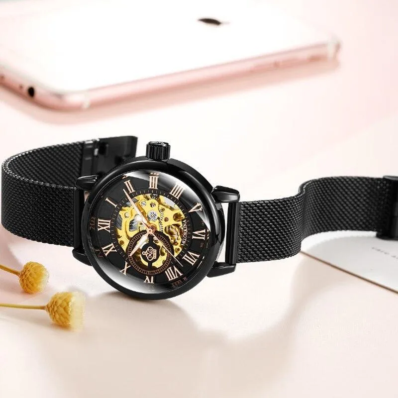 Aanzicht 7 — Skeleton horloge voor dames – automatisch