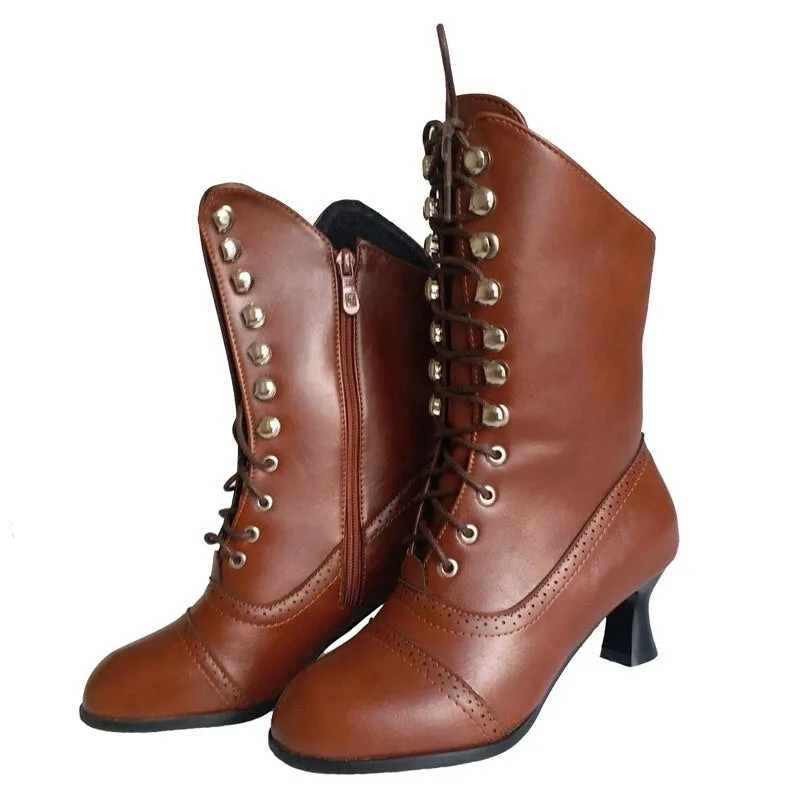Aanzicht 2 — Schoenen – Victoriaans bruin