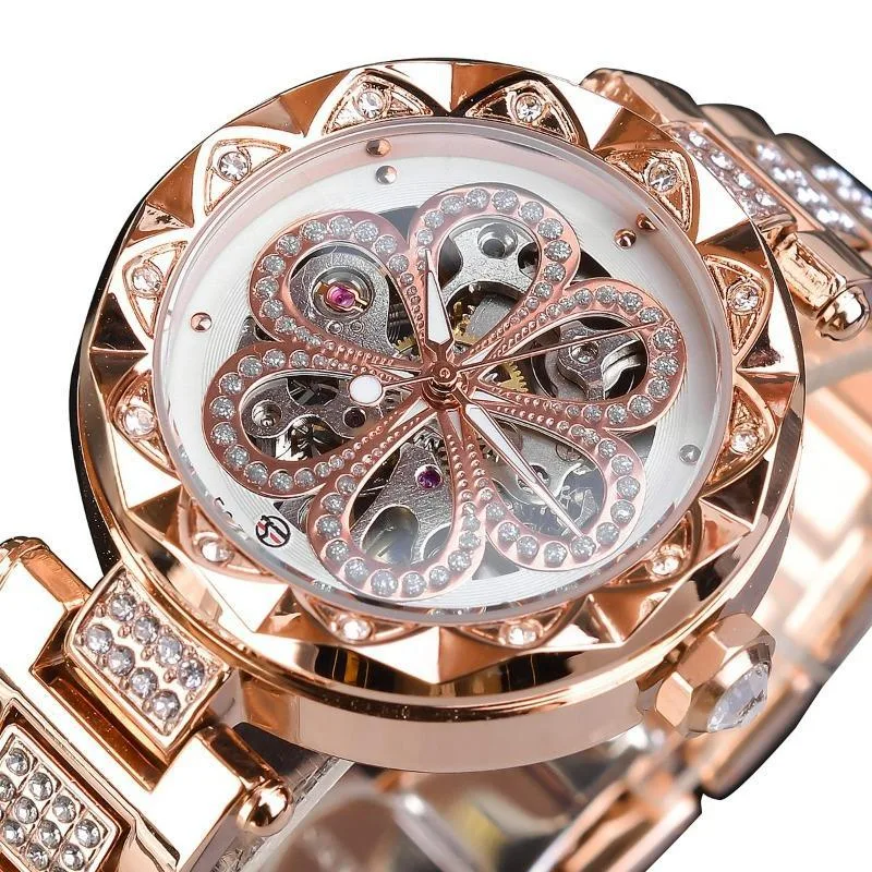 Skeleton horloge voor dames – elegante stijl