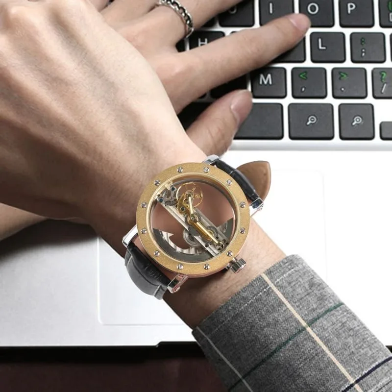 Aanzicht 4 — Skeleton horloge voor heren – transparant