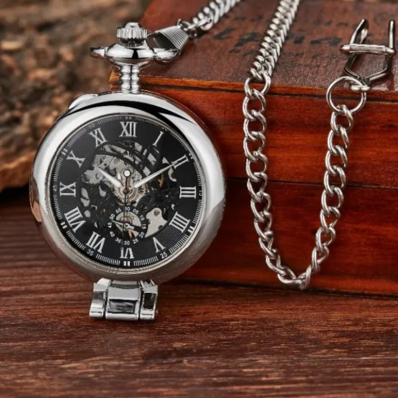 Aanzicht 2 — Steampunk zakhorloge – mechanisch
