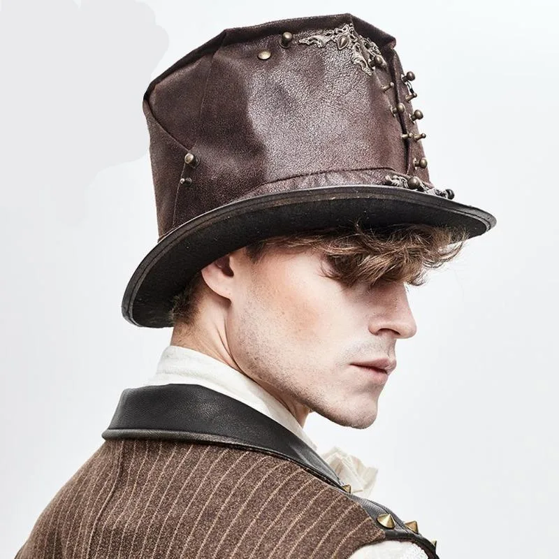 Aanzicht 6 — Steampunk hoed – gothic voor heren, 15 cm