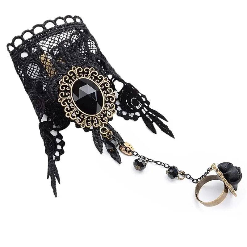 Aanzicht 3 — Armband – gothic kant