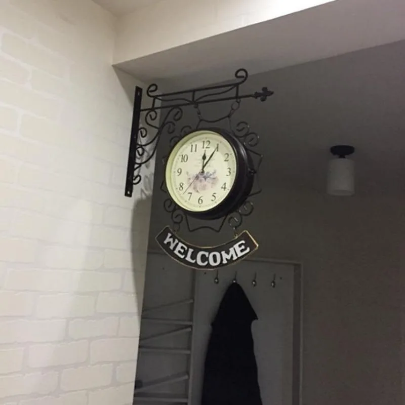 Aanzicht 3 — Horloge – vintage dubbelzijdig