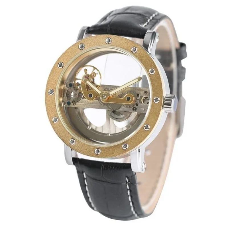 Aanzicht 3 — Skeleton horloge voor heren – transparant