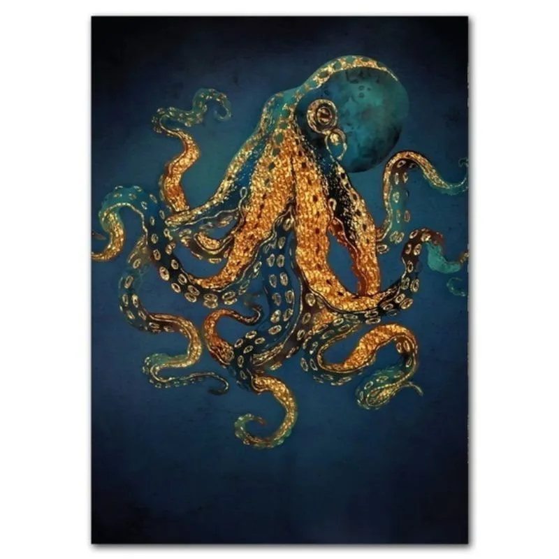 Steampunk wanddecoratie – octopus – model 3
