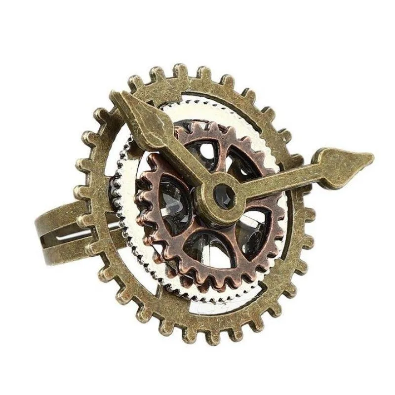 Aanzicht 4 — Steampunk ring – horloge
