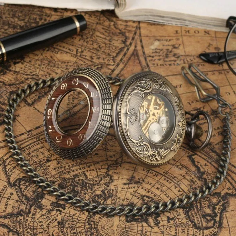 Aanzicht 2 — Steampunk zakhorloge – vintage