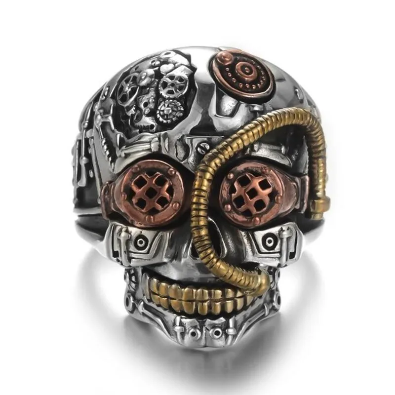 Steampunk ring – schedel – model 2