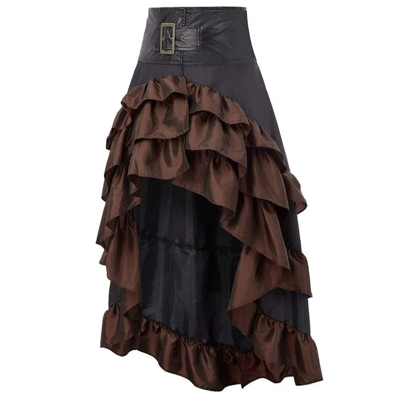 Aanzicht 6 — Steampunk rok – ruches