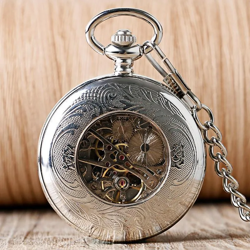 Aanzicht 6 — Steampunk zakhorloge – volledig Hunter