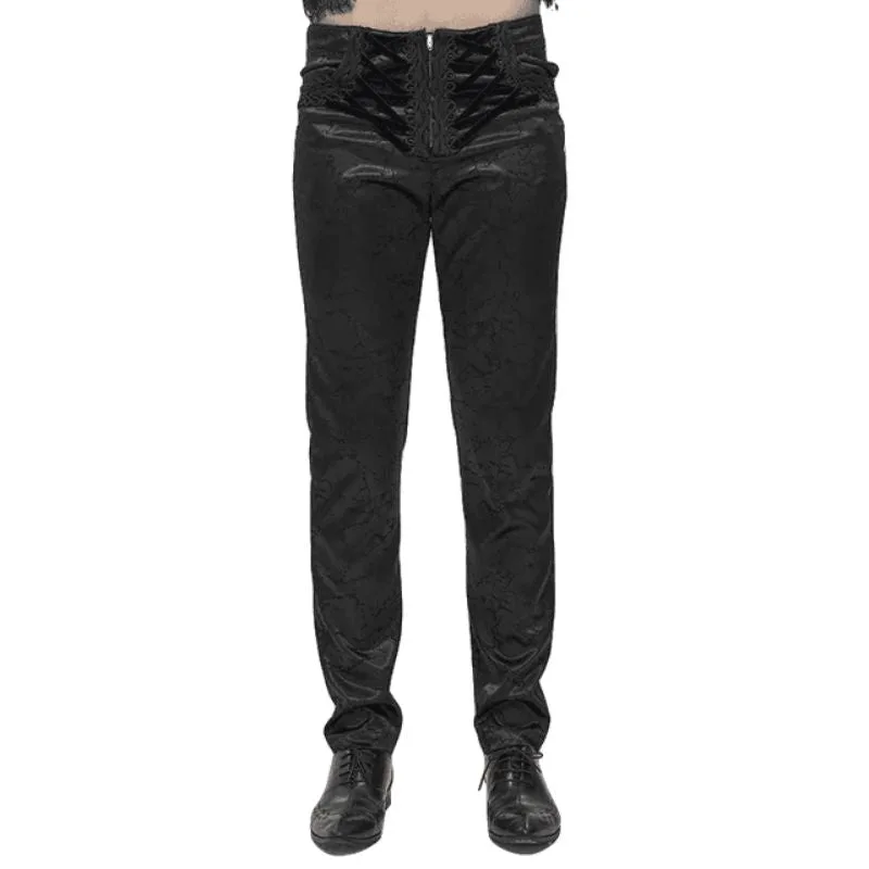 Aanzicht 2 — Broek – zwart gothic Victoriaans