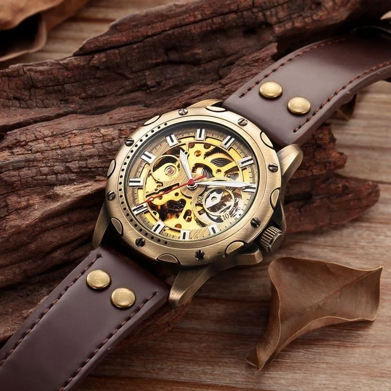 Aanzicht 2 — Steampunk horloge – tandwiel