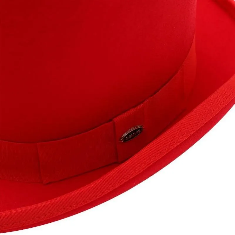 Aanzicht 3 — Hoge hoed – rood