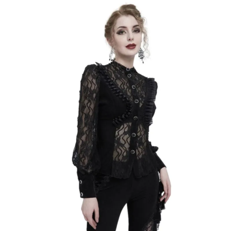 Aanzicht 2 — Blouse voor dames – gothic – model 2