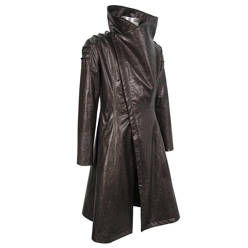 Aanzicht 6 — Steampunk mantel – lange bruin