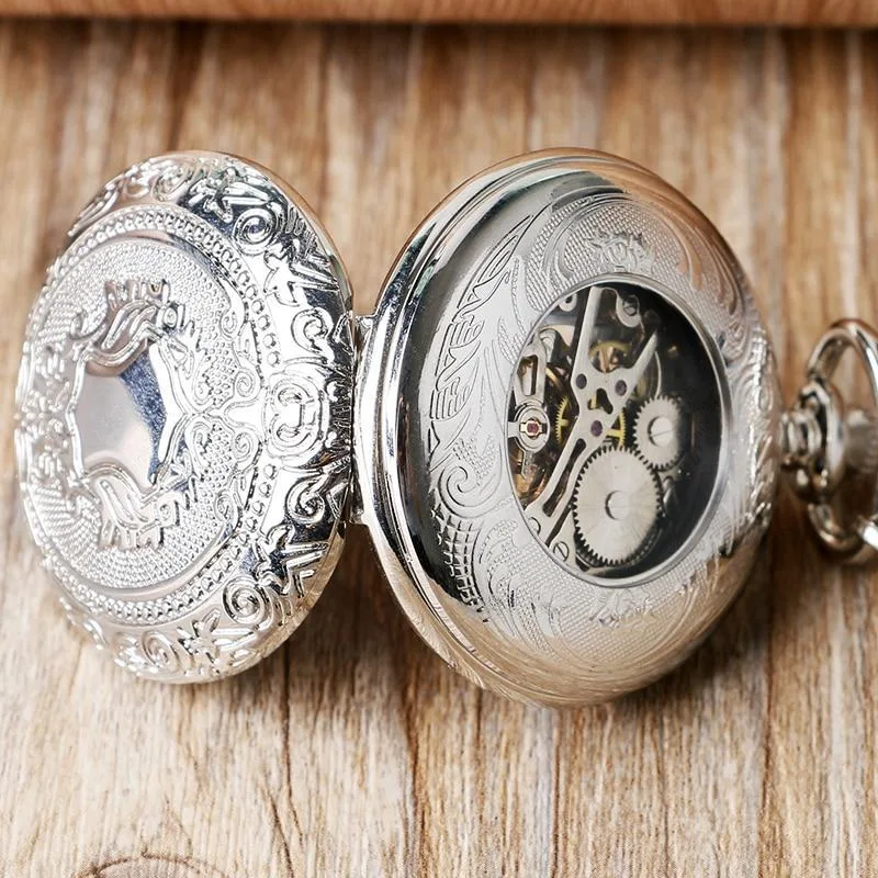 Aanzicht 4 — Steampunk zakhorloge – volledig Hunter