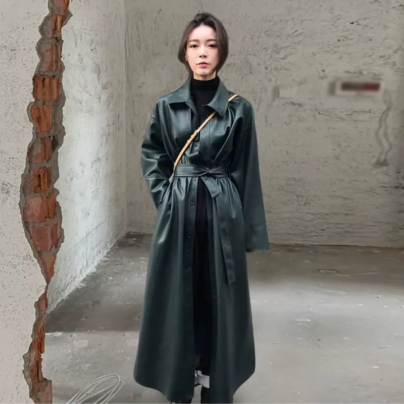 Aanzicht 2 — Mantel – trench jas Oversize van PU