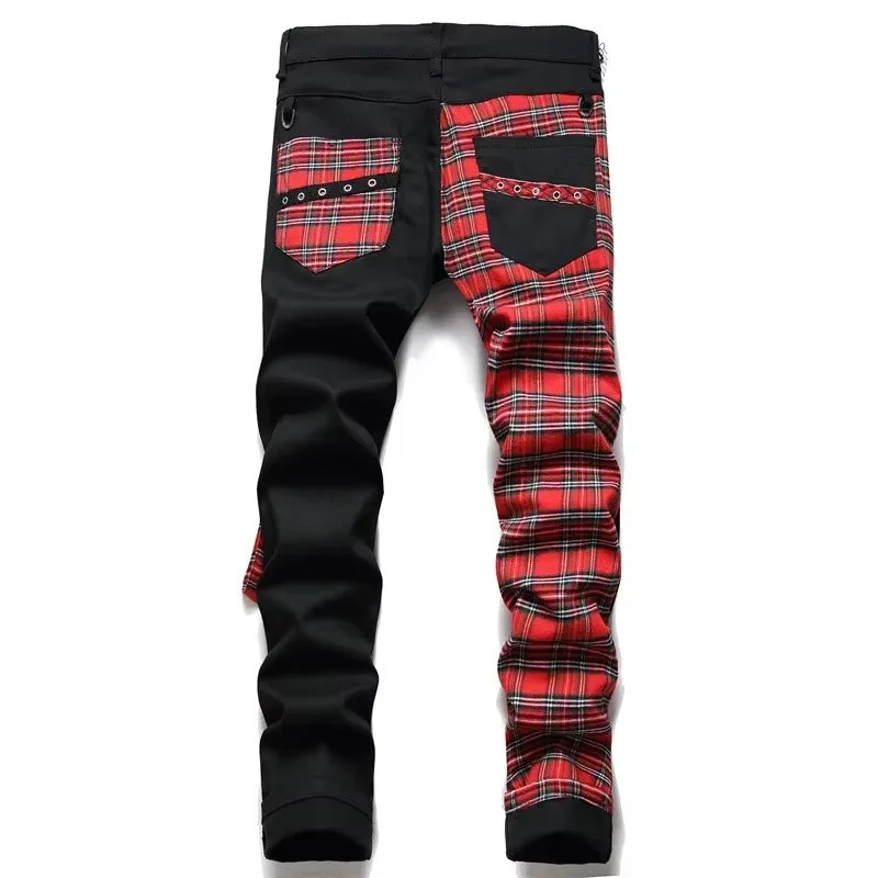 Aanzicht 4 — Broek – Schots ruitpatroon gothic